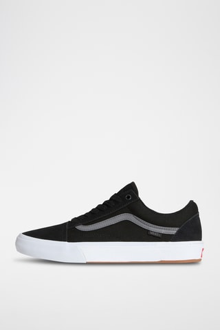 Chaussures de skateboard en cuir Old Skool - Noir
