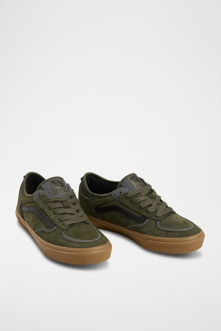 Chaussures de skateboard en nubuck Rowley - Vert foncé