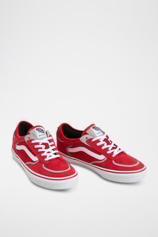 Chaussures de skateboard en nubuck Rowley - Rouge