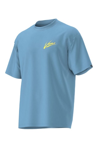 T-shirt loose Brush Script - Bleu clair