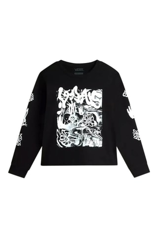 T-shirt Trippy LS BFF - Noir