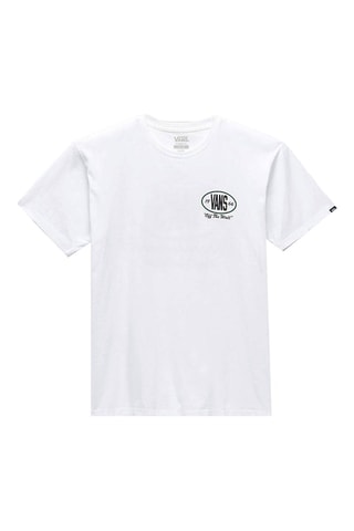 T-shirt Team Player Checkerboar Blanc