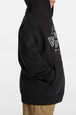 Sweat à capuche polaire Shattered PO - Noir