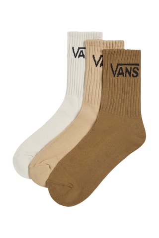 3 paires de chaussettes Classic Crew 6.5-10 - Blanc et saumon