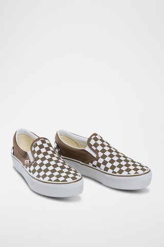 Slip-on - Marron et blanc