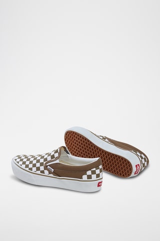Slip-on - Marron et blanc