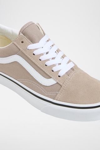 Baskets en cuir Old Skool - Taupe et blanc