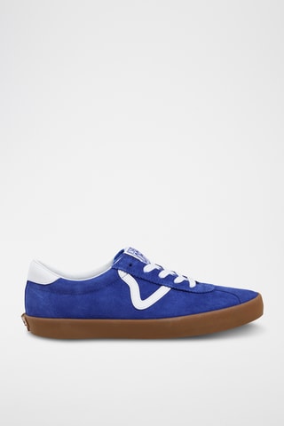 Baskets en cuir Sport Low - Bleu marine