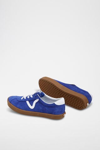 Baskets en cuir Sport Low - Bleu marine