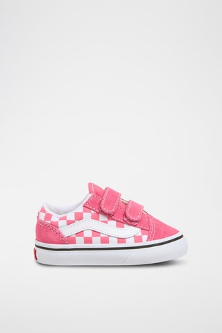 Baskets en cuir Old Skool - Rose et blanc