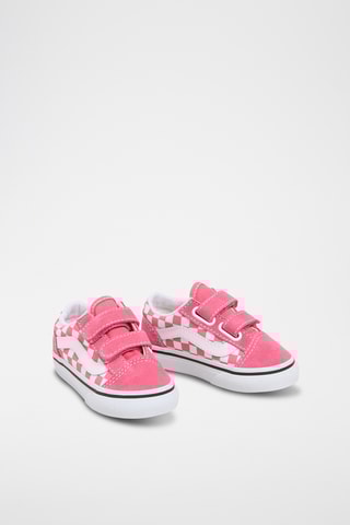 Baskets en cuir Old Skool - Rose et blanc