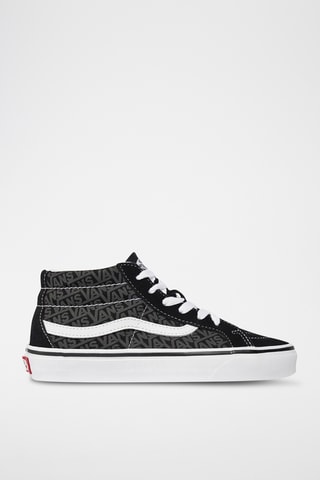 Baskets montantes en cuir Sk8-Mid Reissue - Noir