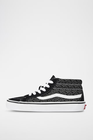 Baskets montantes en cuir Sk8-Mid Reissue - Noir