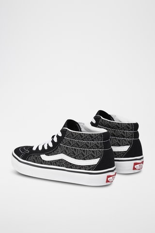 Baskets montantes en cuir Sk8-Mid Reissue - Noir