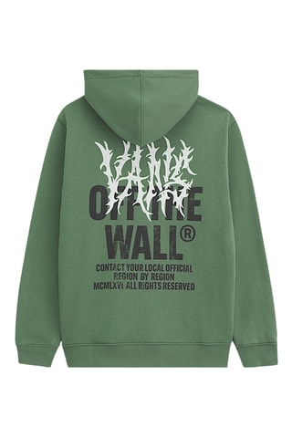 Sweat à capuche Metal Wall - Vert olive