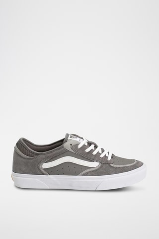 Baskets en cuir Rowley - Gris foncé