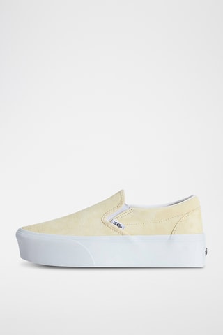 Slip-on plateformes en nubuck Classic - Jaune