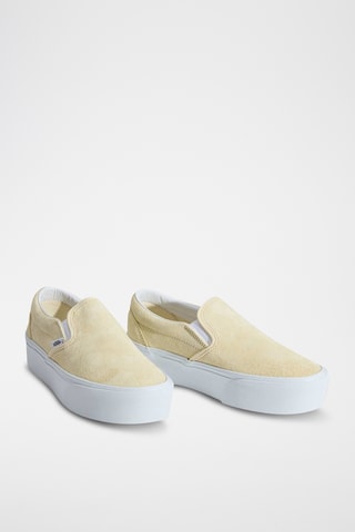 Slip-on plateformes en nubuck Classic - Jaune