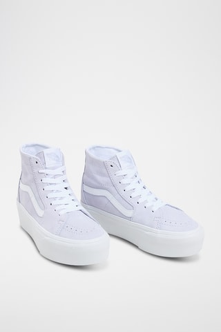 Baskets montantes plateformes en nubuck SK8-Hi Tapered Stackform - Ciel