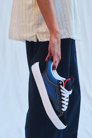 Chaussures de skateboard en cuir Old Skool 36 + - Noir