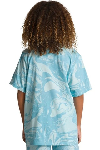 T-shirt tie and dye Marble - Ciel