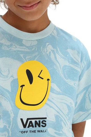 T-shirt tie and dye Marble - Ciel