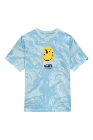 T-shirt tie and dye Marble - Ciel