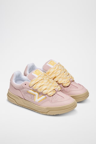 Baskets en nubuck Upland - Rose poudré