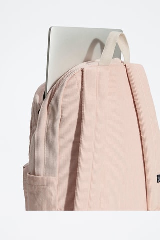 Sac à dos en velours Old Skool Classic - Rose poudré