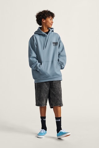 Sweat à capuche Style 001 - Noir et bleu cobalt