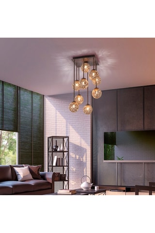 Plafondlamp Greta Roestbruin en Goudkleurig