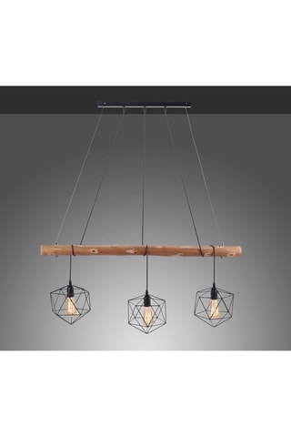 Hanglamp Edgar Naturel en Zwart