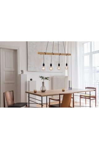 Hanglamp Zwart en Naturel