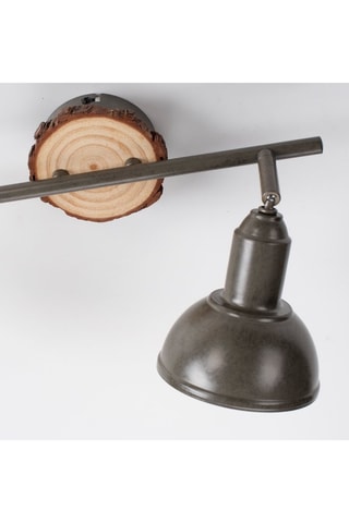 Wandlamp Zwart en Bruin