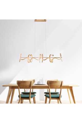 Ledhanglamp Curls Goudkleurig