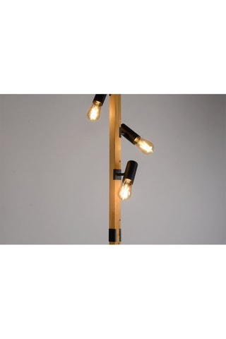 Staanlamp Pilon Zwart en Naturel