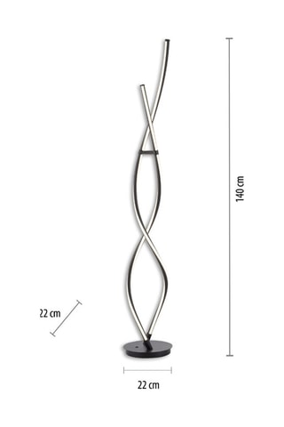 Ledstaanlamp Sandra - Zwart