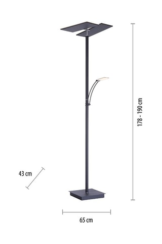 Ledstaanlamp Artur - Antraciet