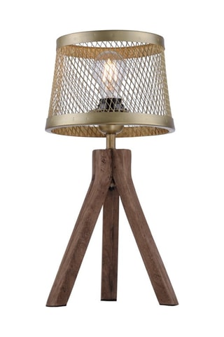 Tafellamp Frederik Goudkleurig en Naturel