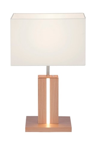 Ledtafellamp Amanda Houtimitatie