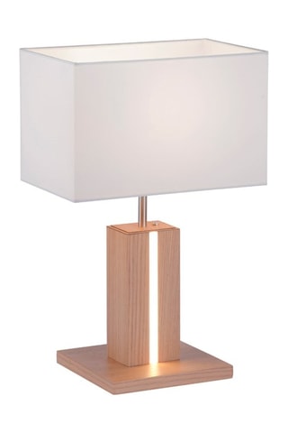 Ledtafellamp Amanda Houtimitatie