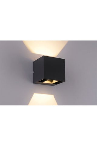 Ledwandlamp voor buiten Zwart