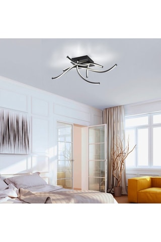 Ledplafondlamp Sandra - Zwart