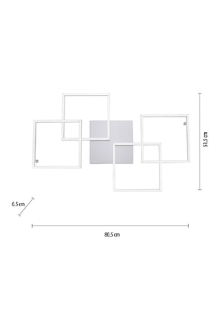 Ledplafondlamp Inigo - Zilverkleurig