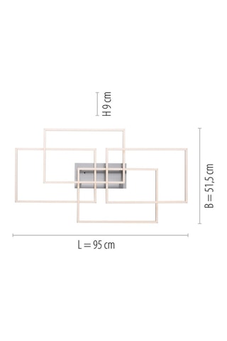Ledplafondlamp Iven - Zilverkleurig