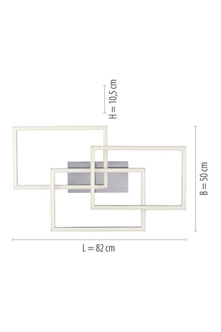 Ledplafondlamp Ls-Maxi - Zilverkleurig