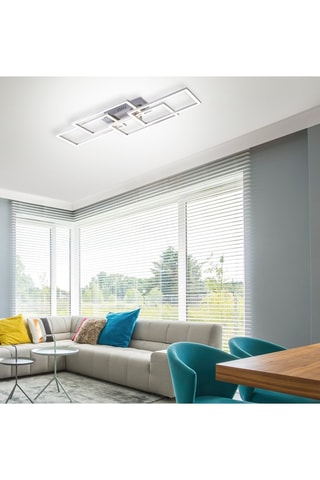 Ledplafondlamp Iven Zilverkleurig