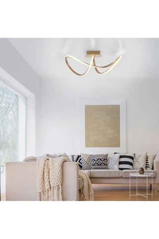 Ledplafondlamp Maria Goudkleurig