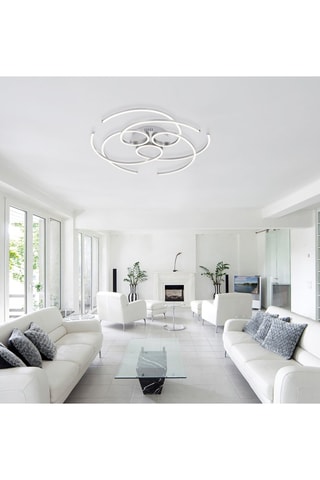 Ledplafondlamp Danilo Zilverkleurig