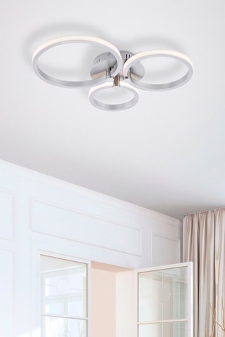 Ledplafondlamp Johanna Zilverkleurig